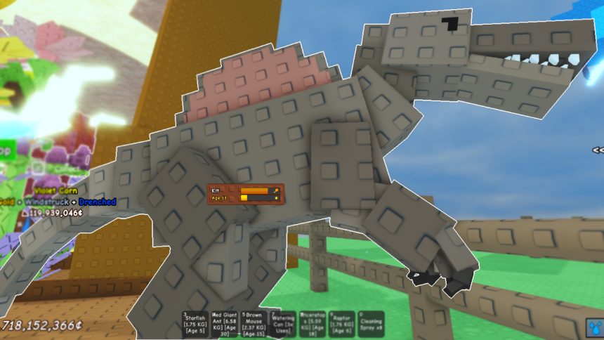 Pet Spinosaurus di Grow a Garden Roblox